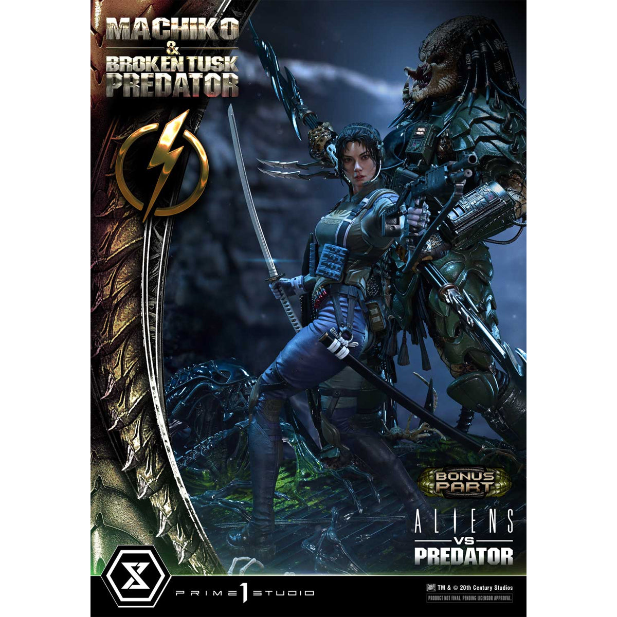 Ultimate Premium Masterline Aliens vs. Predator Machiko & Broken Tusk