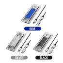 Orico M.2 NVMe SSD Enclosure - 20Gbps Type-C (Silver, Blue, Black)