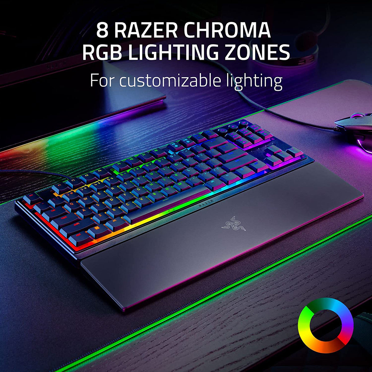 Razer Ornata V3 Tenkeyless Compact Low Profile Gaming Keyboard