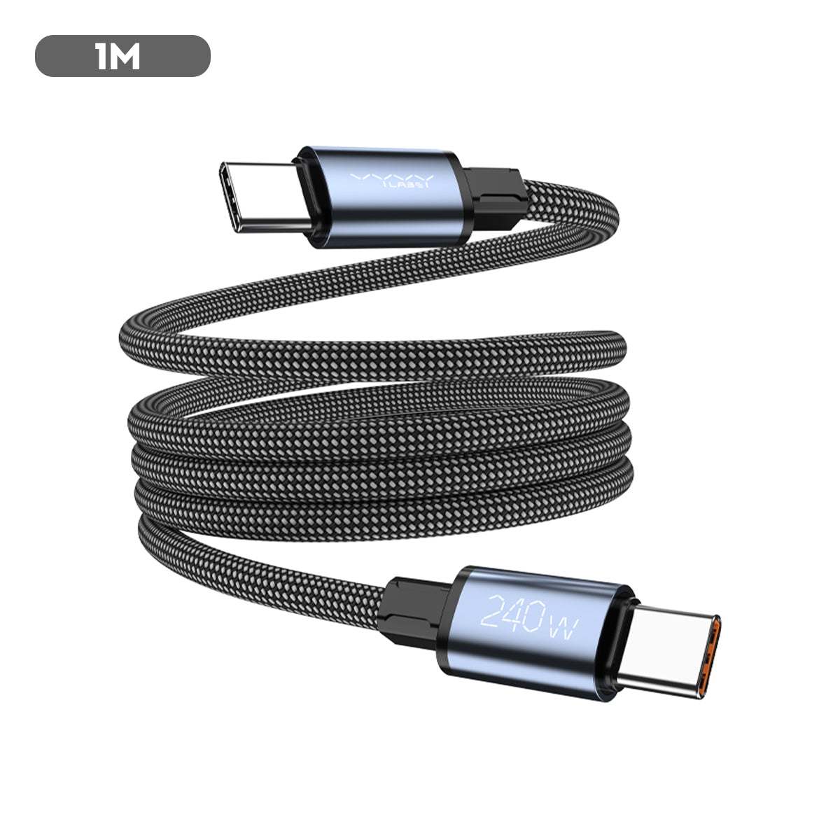 Vyvylabs NeoMag Stowable Rapid-Charging Cable Type-C to Type-C 240W