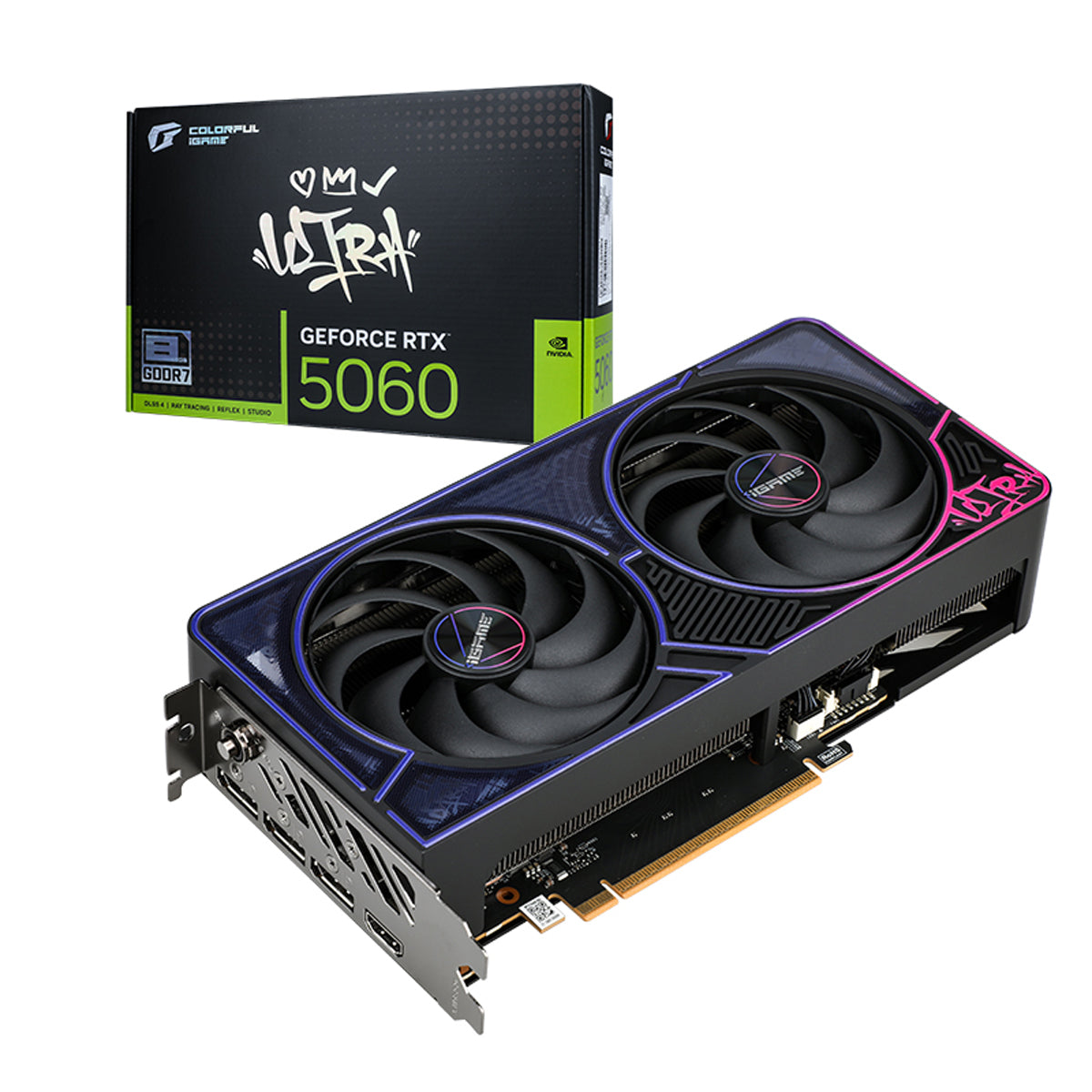 Colorful iGame GeForce RTX 5060 Ultra Duo OC 8GB-V GDDR7 Graphics Card