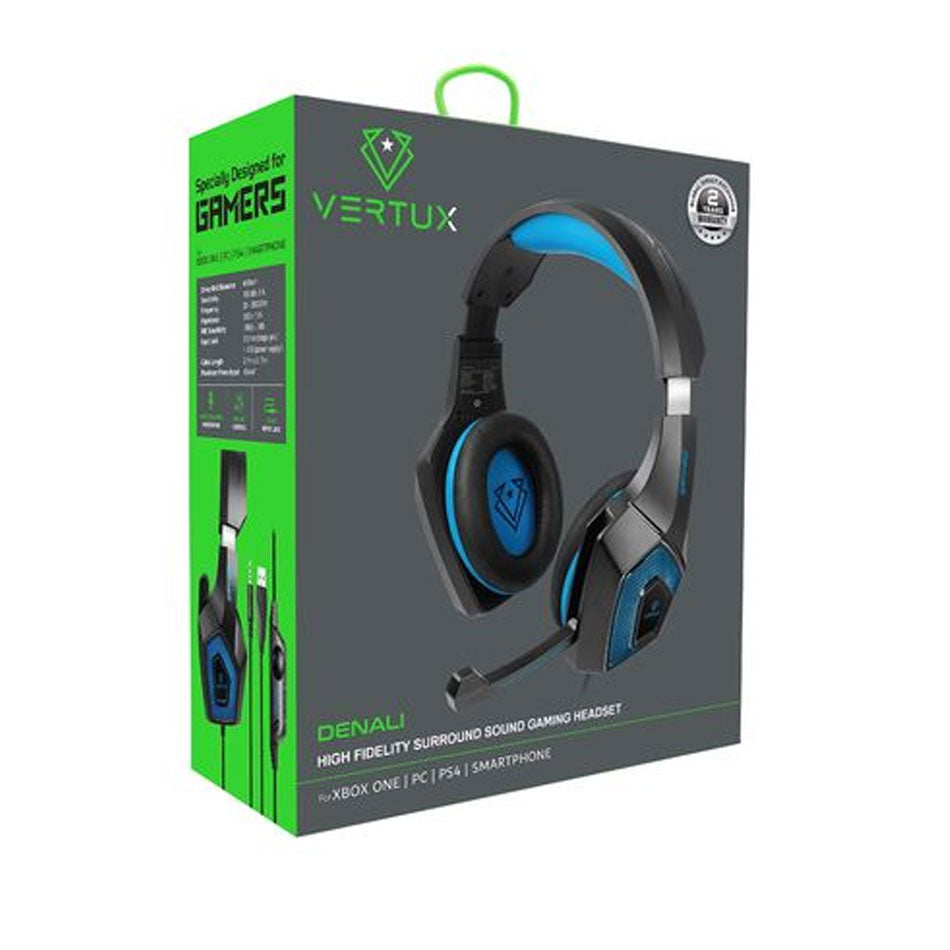 Vertux High Fidelity Surround Sound Gaming Headset Denali | DataBlitz