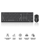 Redragon BS-8343A 2.4G Wireless Keyboard & Mouse Bundle (Black)