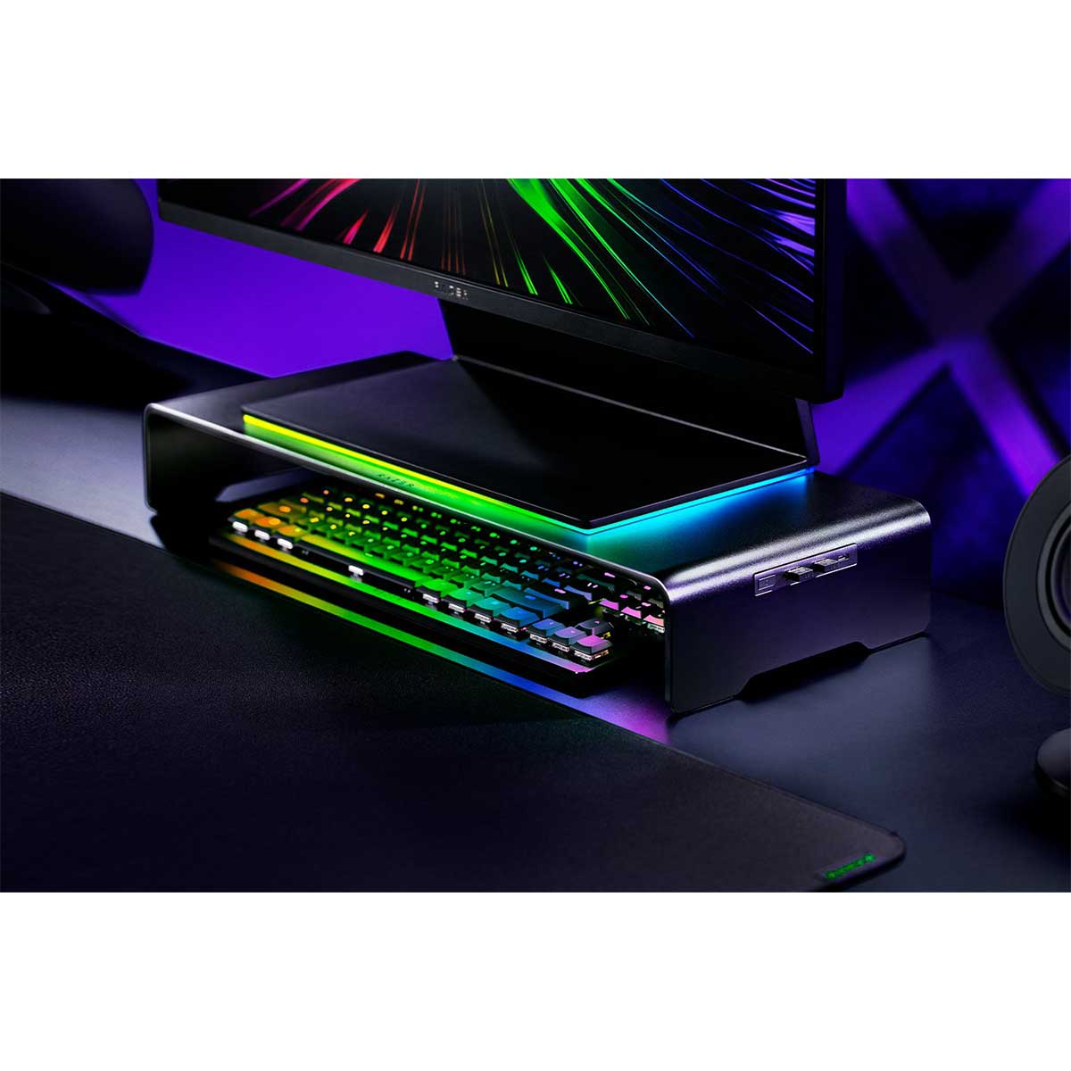 Razer Monitor Stand Chroma - Aluminum With 4-Port Hub