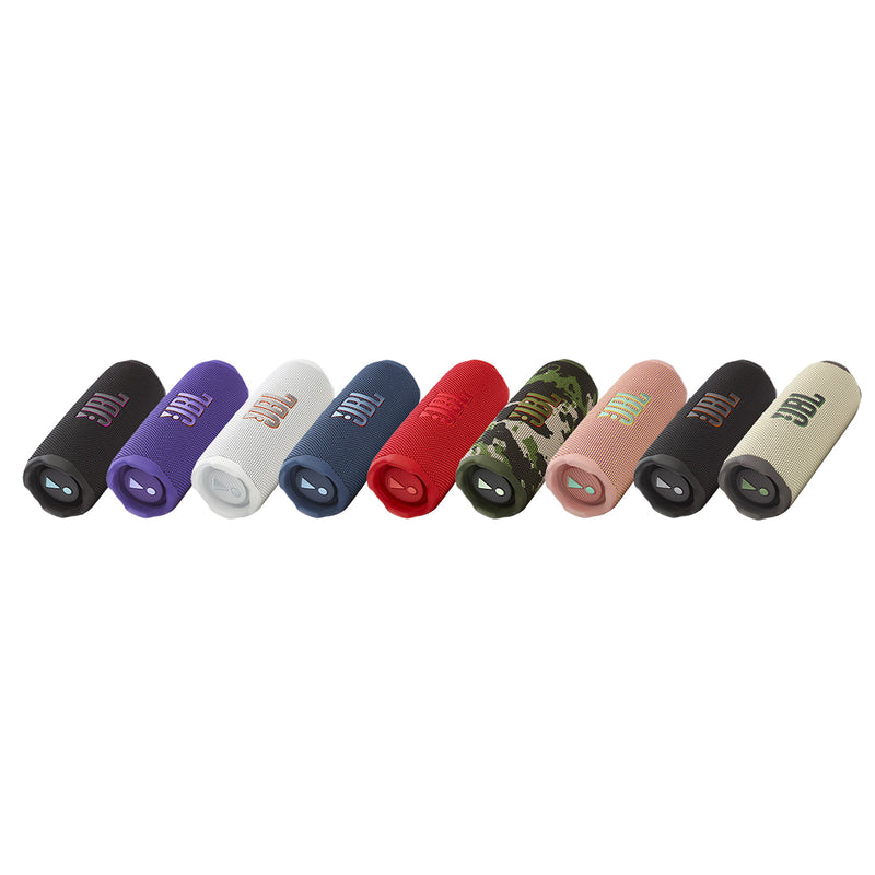 JBL Flip 7 Portable Waterproof & Drop-Proof Speaker (Black, Black Orange, Blue, Pink, Purple, Red, Sand, Squad, White)