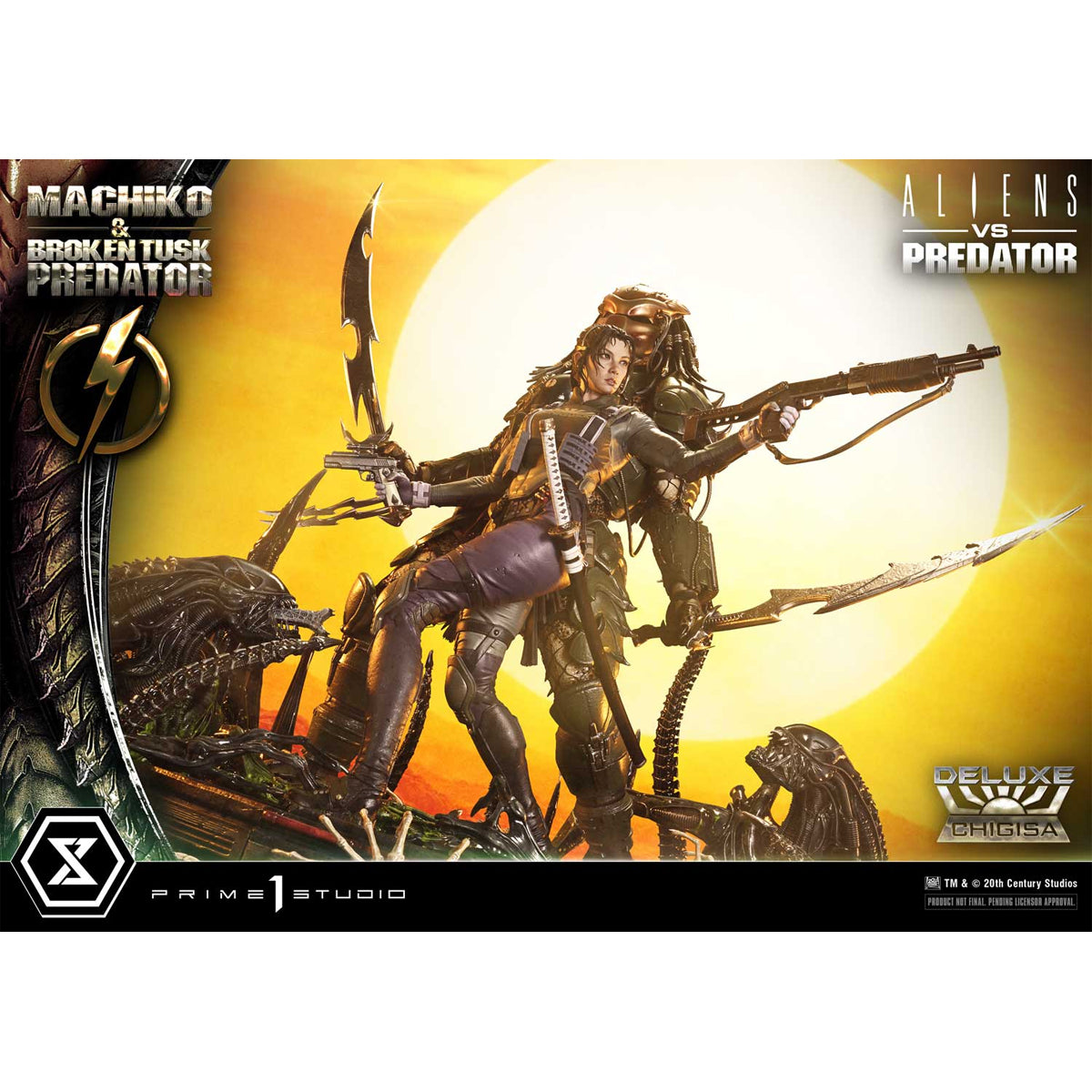 Ultimate Premium Masterline Aliens vs. Predator Machiko & Broken Tusk