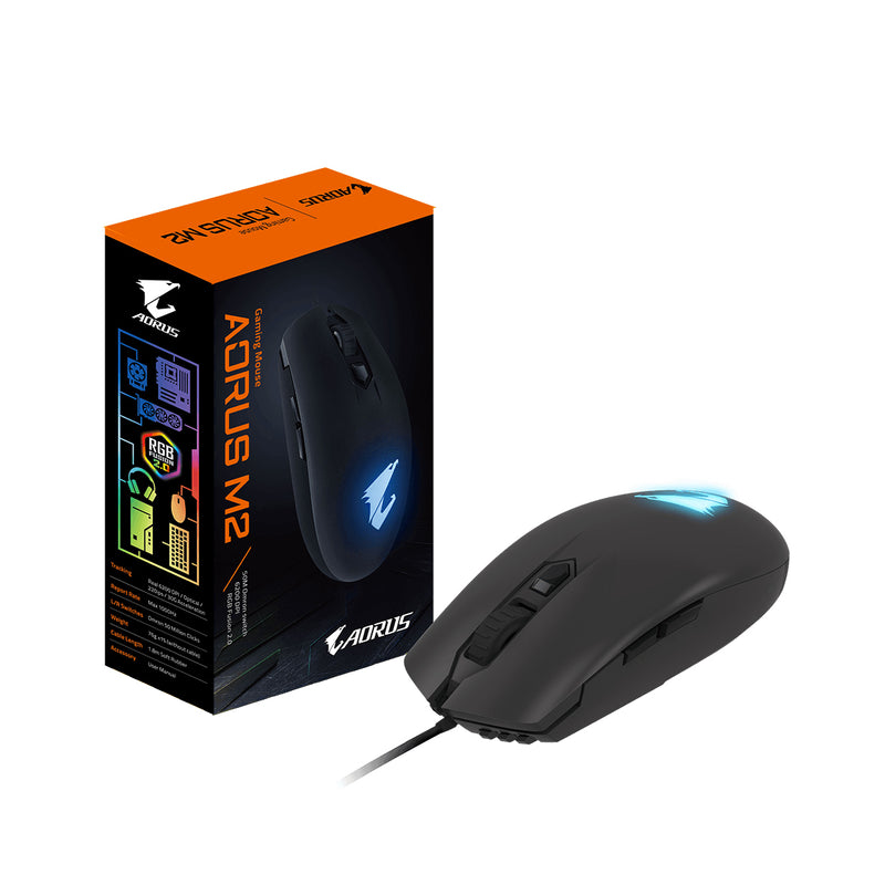 GIGABYTE AORUS M2 RGB FUSION 2.0 GAMING MOUSE - DataBlitz