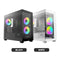 Ocypus Gamma C52 ARGB Mini-Tower Panoramic View Case with ARGB Fans