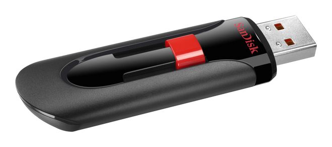 SANDISK CRUZER GLIDE USB FLASH DRIVE 16GB (BLACK/RED)