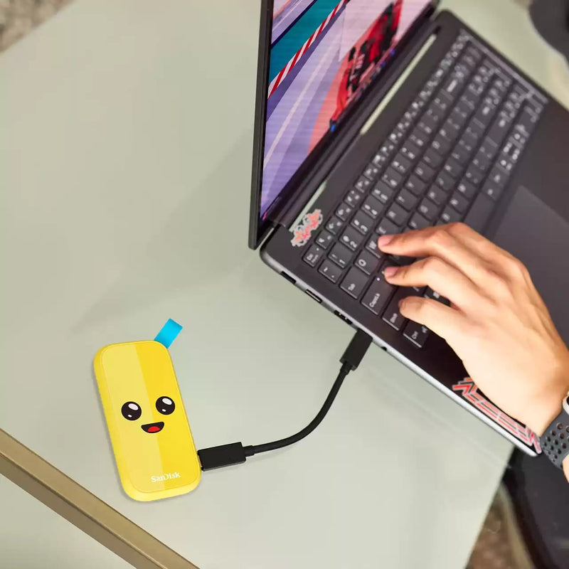 SanDisk Fortnite 2TB USB 3.2 Gen 2 Type-C Up to 800MB/s Read Portable SSD (Peely Edition)