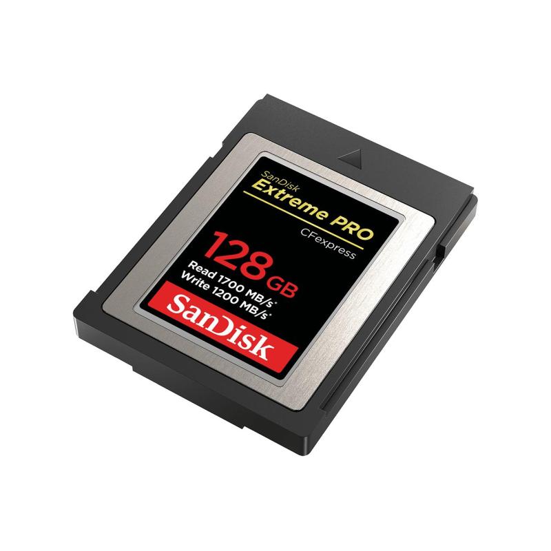SanDisk Extreme PRO 128GB CFexpress Card TYPE-B 1700MB/s Read 1200MB/s Write SD Card