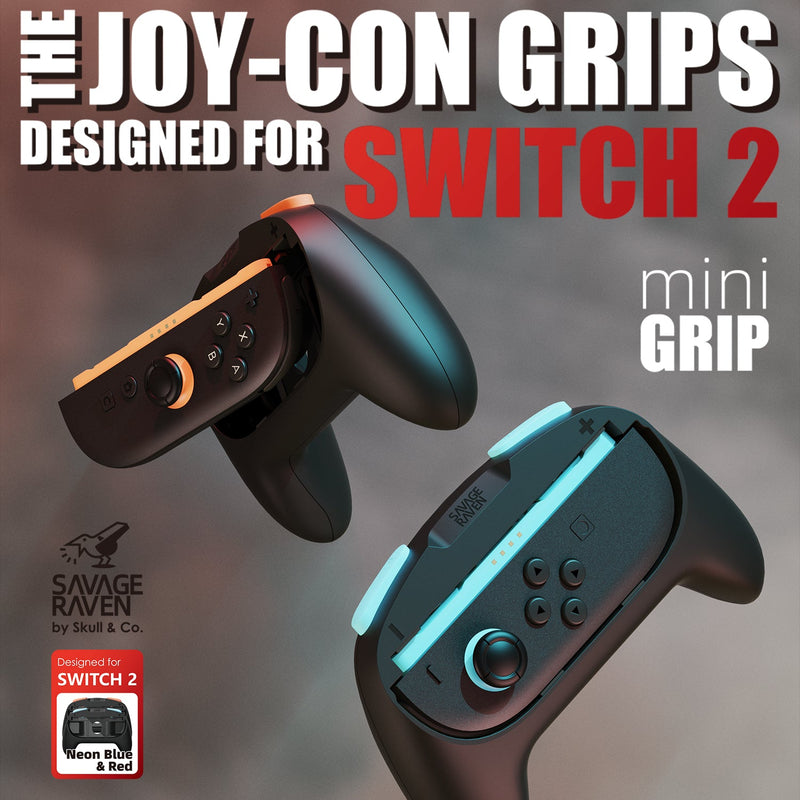 Skull & Co. Mini Grip for Nintendo Switch 2 (Neon Blue/Red) (NS2MNG-BR)