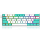 Redragon K683WB-RGB Fidd 8k Wired Rapid Trigger Magnetic Switch Keyboard (AQUA/WHITE)