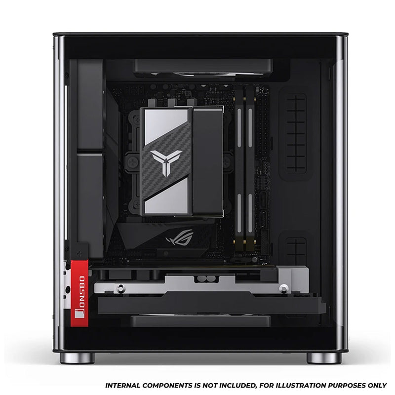 Jonsbo TK-0 ITX Separated Cabinet Computer Case (Black, White)