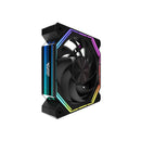 DarkFlash INF34R Single Reverse Blade PWM ARGB Cooling Fan (Black, White)