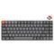 Keychron K3 Max QMK/Via RGB Backlit Hot-Swappable Compact Wireless Custom Mechanical Keyboard - Black/Grey (Low Profile Gateron Mechanical Brown Switch) (K3M-H3)