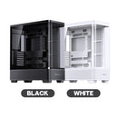 Jonsbo TK-5 ATX Computer Case (Black, White)