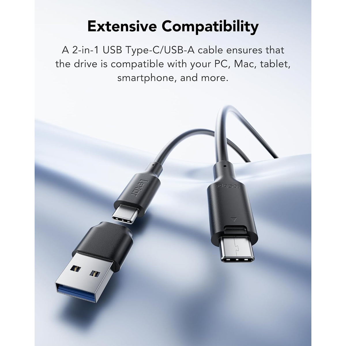 Lexar ES3 USB 3.2 Gen 2 Type-C Portable SSD