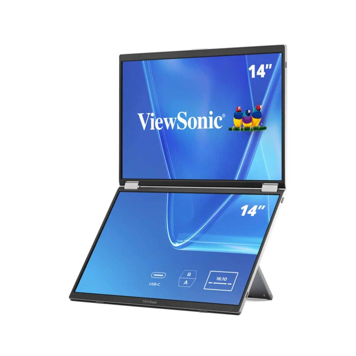 ViewSonic VG1457 14" WUXGA (1920x1200) 60Hz 16ms IPS Dual Screen Portable Monitor