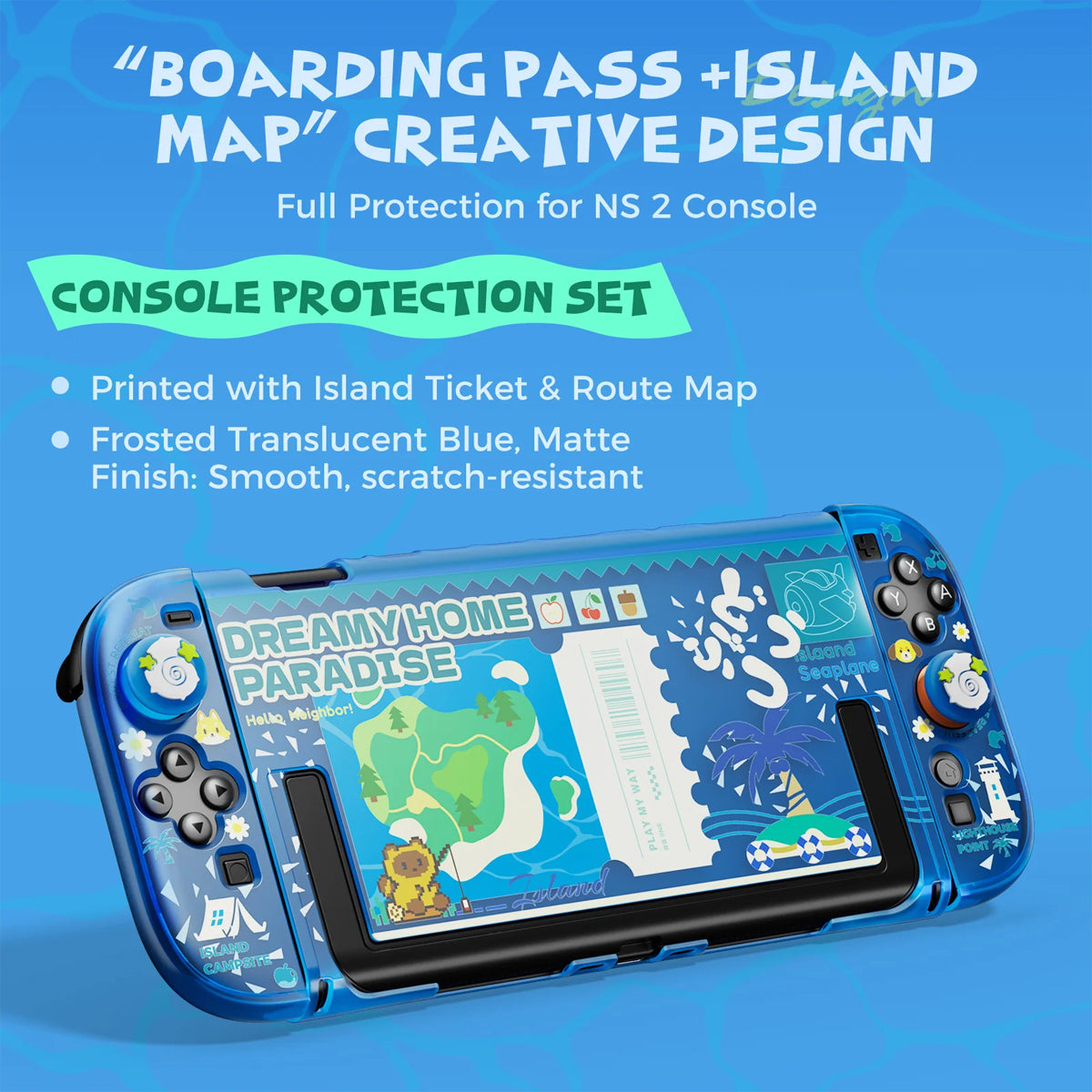 IINE Protective Case Set for Nintendo Switch 2 (Dreamy Home Paradise)