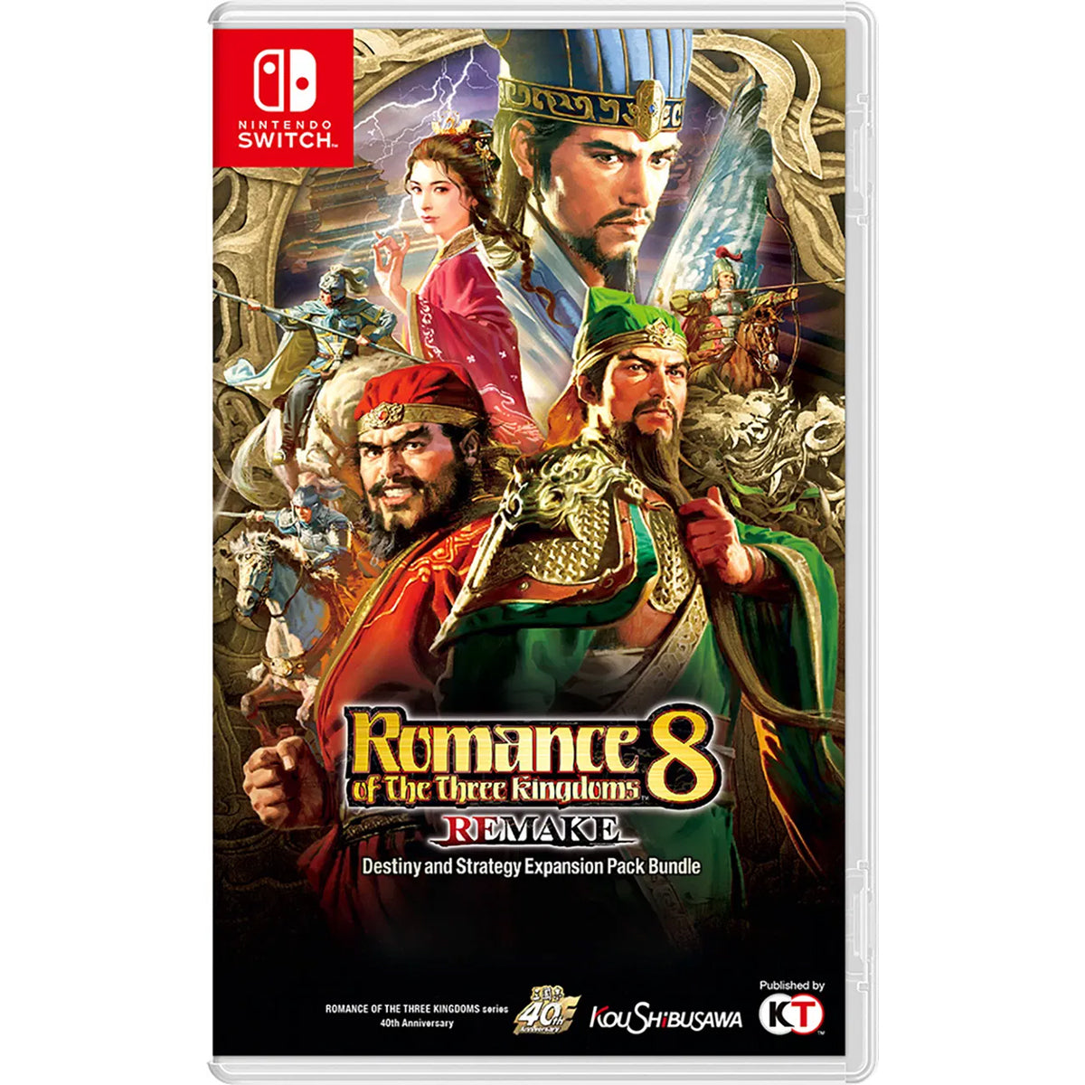Nintendo Switch Romance of the Three Kingdoms 8 Remake Destiny and Strategy Expansion Pack Bundle (Asian)