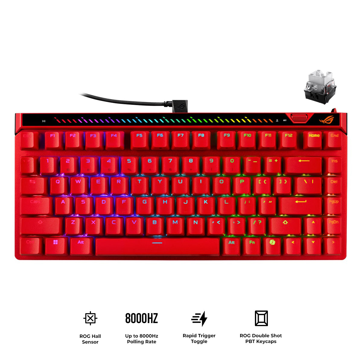 ASUS M705 ROG Falchion Ace 75 HE 75% Wired Analog Gaming Keyboard 