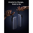 Ugreen 20000mAh 45W Power Bank with Built-in Cable (Grey)