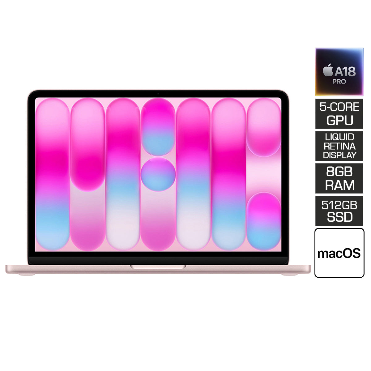 Apple MacBook Neo 13" 8GB+512GB A18 Pro Chip with 6-Core CPU & 5-Core GPU