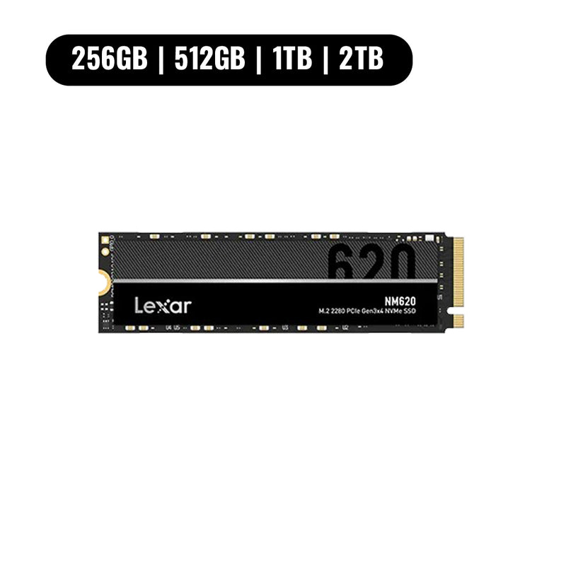 Lexar NM620 M.2 2280 3500MB/s Read PCIe Gen3x4 NVMe SSD (256GB, 512GB, 1TB, 2TB) (LNM620X512G-RNNNG, LNM620X001T-RNNNG, LNM620X002T-RNNNG)