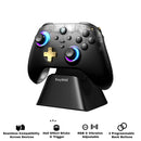 EasySMX D05 Multi-Platform Gaming Controller with Charging Dock, Hall Effect Joysticks & Trigger (Black) (VG-C530)
