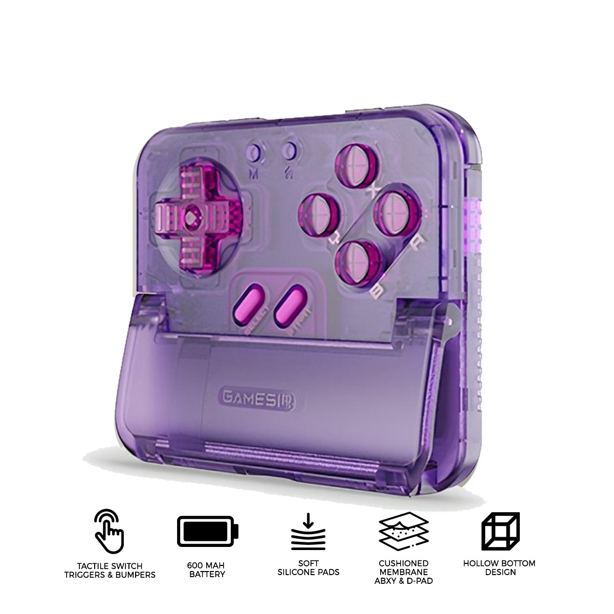 GameSir P1 Pocket Taco Vertical Game Controller (Classic, Purple)