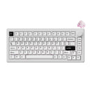 Akko 5075 V3 Multi-Mode RGB Hot-Swappable Mechanical Keyboard (Black on White) (Akko Frost Pink Switch)