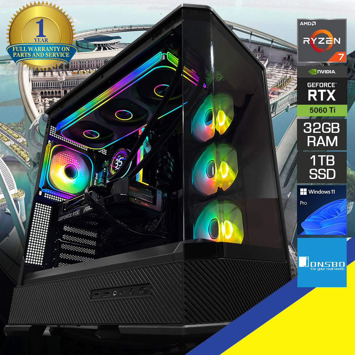 Sophos D400 Black Desktop Gaming PC