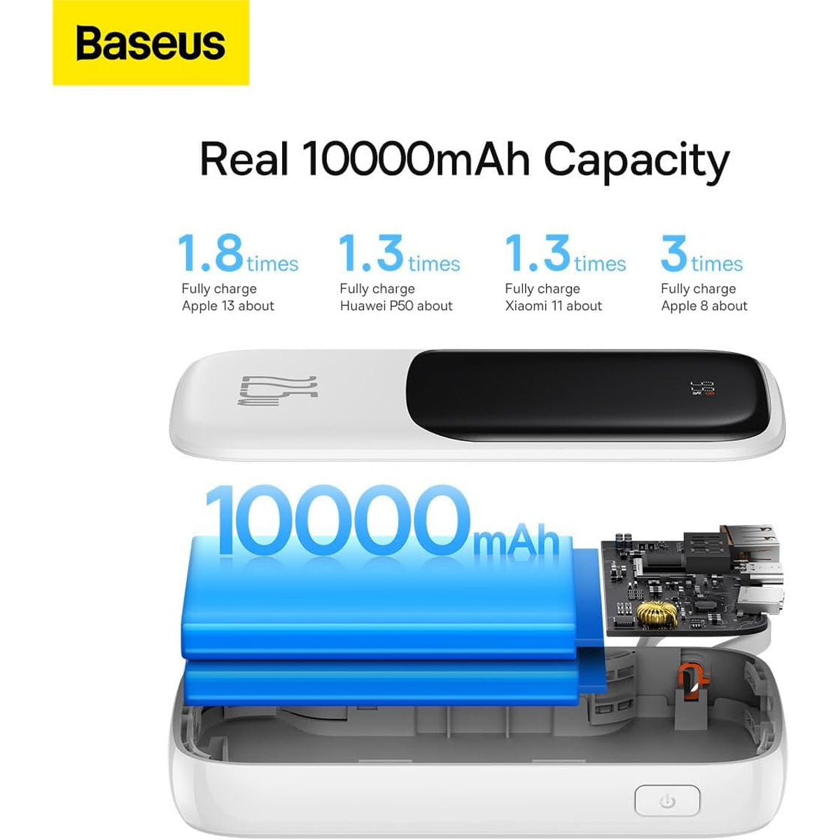 Baseus Qpow Pro Digital Display Fast Charge Power Bank Type-C 10000mAh