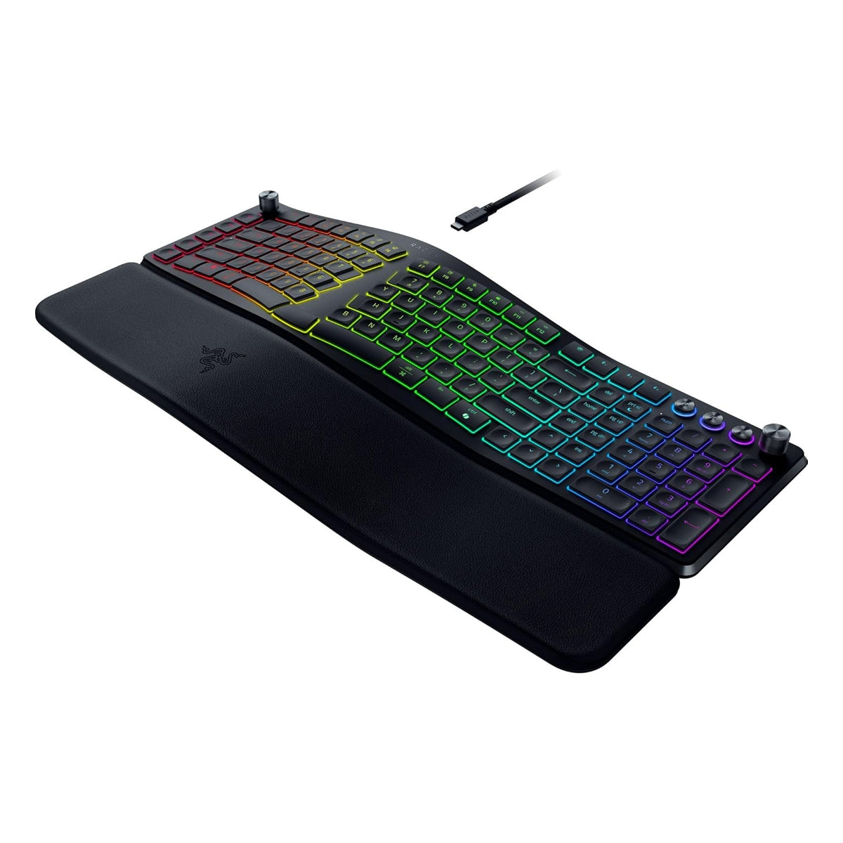 Razer Pro Type Ergo Wireless Split Ergonomic RGB Keyboard (Black)