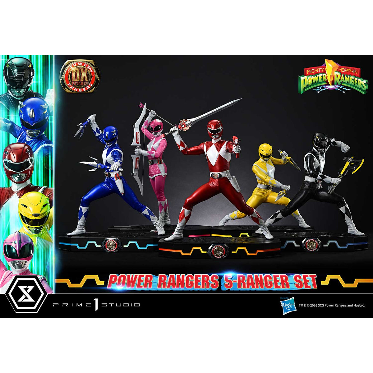 Premium Masterline Mighty Morphin Power Rangers: Power Rangers 5-Ranger Set