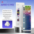 Ajazz AK980 V2 Pro RGB Tri-Mode Mechanical Keyboard (Transparent Blue Purple Pink Orange) (Lichee Switch)