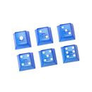 Taihao Double Shot ABS-CUBIC Novelty Backlit Keycaps Set For Cherry MX Switch (6-Keys) (Skyblue) (T01BU101)
