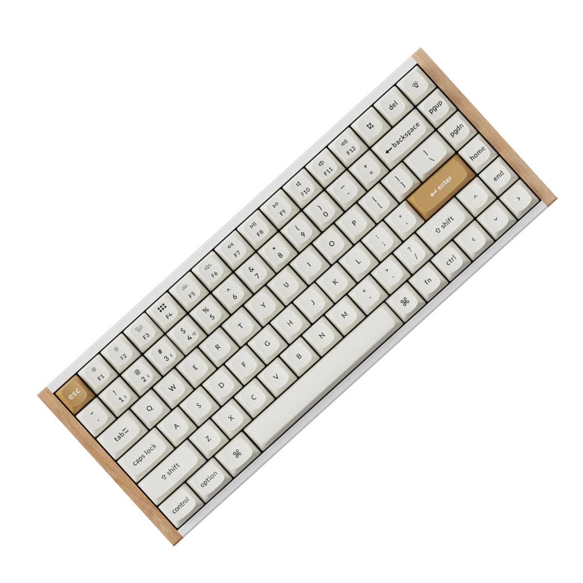 Keychron K2 HE Special Ed. Hot-Swappable RGB Backlight 75% Wireless Magnetic Switch Custom Keyboard - White (Gateron Double-Rail Magnetic Nebula Switch) (K2H-Q1)