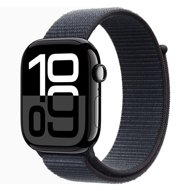 Apple Watch Series 10 GPS 46mm Aluminium Case with Ink Sport Loop (Jet Black) (MWWR3ZP/A)