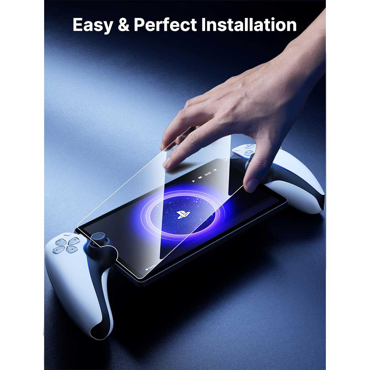 JSAUX Ultra Clear Tempered Glass Screen Protector for PS5 Portal 2-Pack (GP0121)