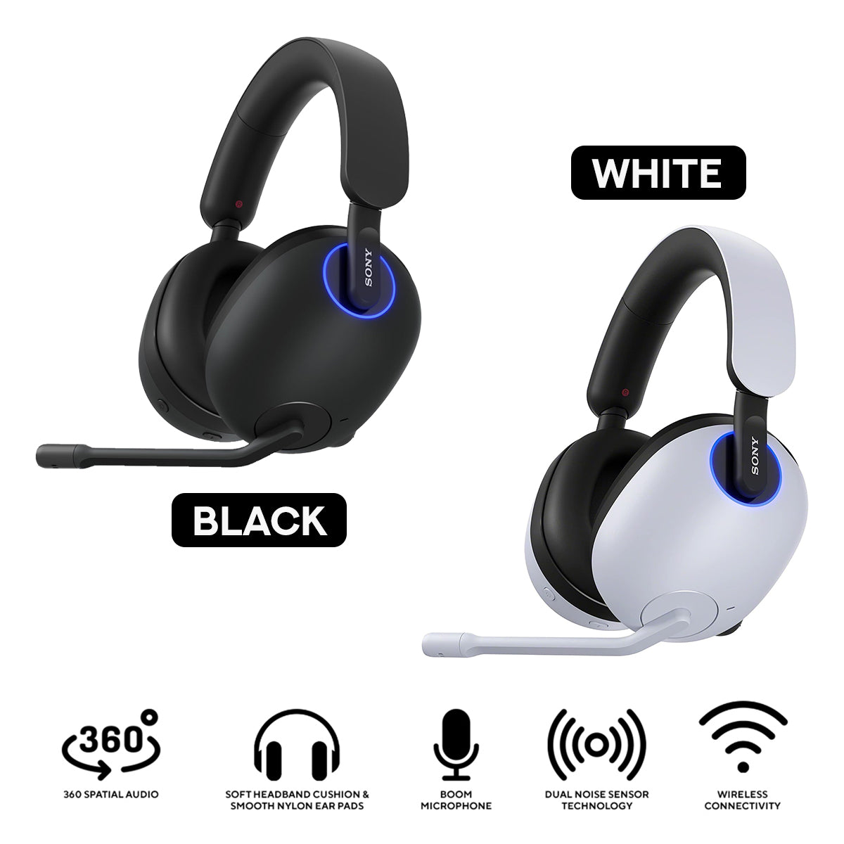 Sony Inzone H9 Wireless Noise Canceling Gaming Headset | DataBlitz