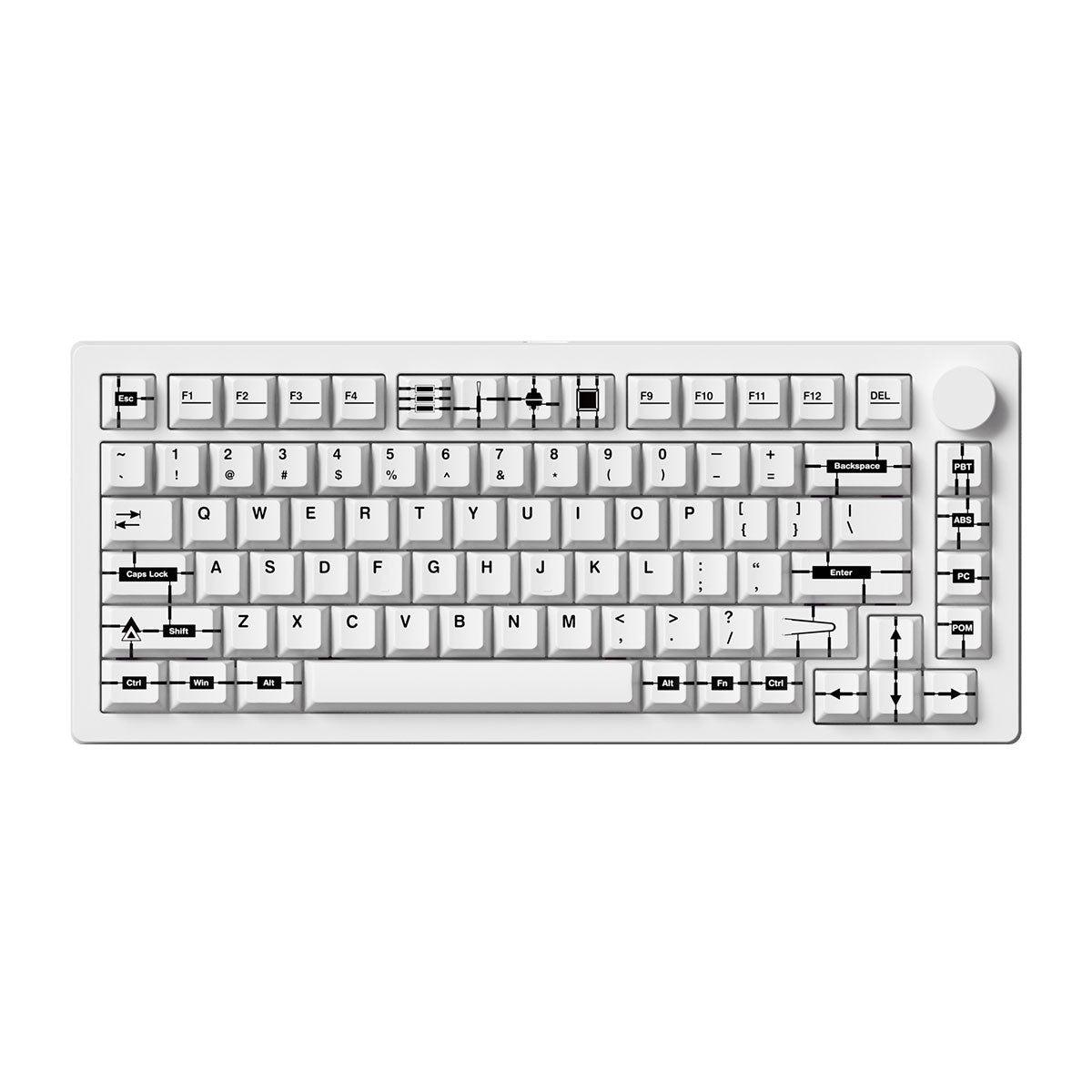 MonsGeek M1 V5 VIA The Runner System Aluminum Case Multi-Mode RGB Hot-Swappable Mechanical Keyboard