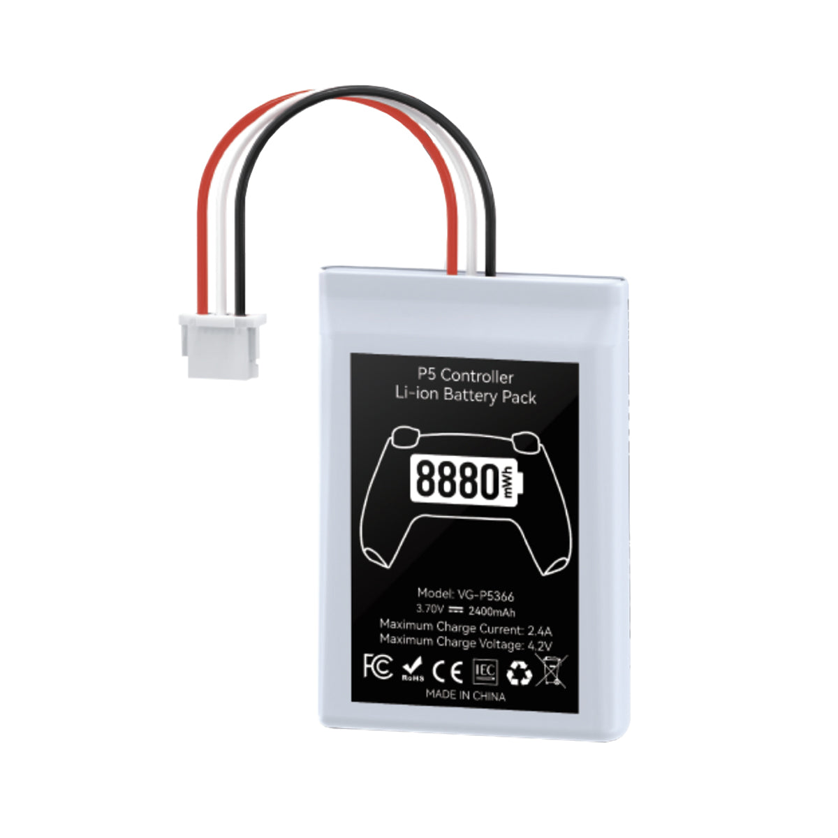 PS5 Controller Li-ion 8880mAH Battery Pack 2-Pack (VG-P5366)
