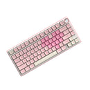 Royal Kludge R75 QMK Single-Mode RGB 81 Keys Hot-Swappable Mechanical Keyboard Pink Melody 
