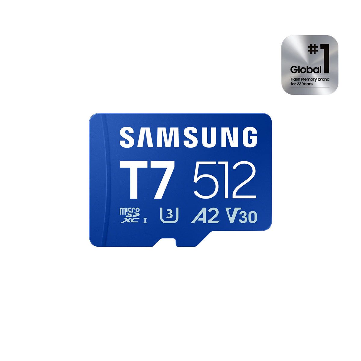 Samsung T7 UHS-I C10 U3 V30 A2 170MB/s Read microSDXC