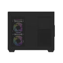 DarkFlash C285MP V2 Exquisite mATX PC Case Tempered Glass Panoramic Side Transparent (Black)