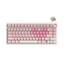 Royal Kludge R75 QMK Single-Mode RGB 81 Keys Hot-Swappable Mechanical Keyboard Pink Melody 