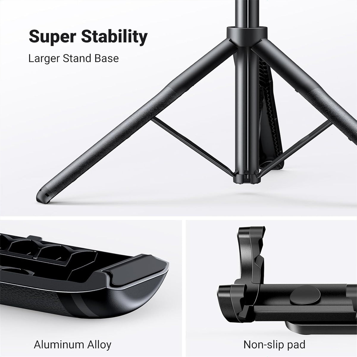 Ugreen Selfie Stick Tripod Stand with BT Remote & Adjustable Length