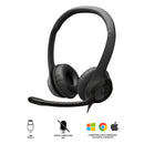 Logitech H390 USB-C Computer Headset (Midnight Black) (981-001577)
